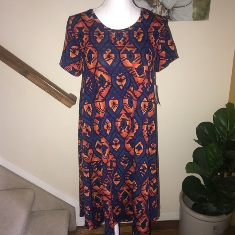 Lularoe Carly Aztec Southwest Print size small NWT